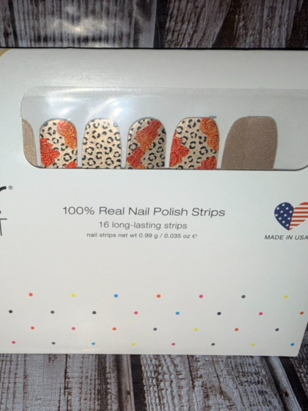 Catitude Problem Color Street Nail Polish Strips Retired Cheetah Bronze Shimmer